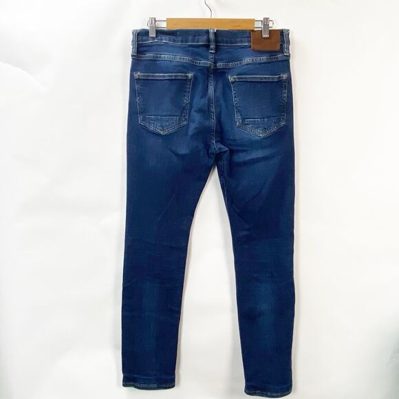 AllSaints Rex I Slim Straight Button Fly Dark Wash Men’s Jeans W32 - Picture 5 of 9